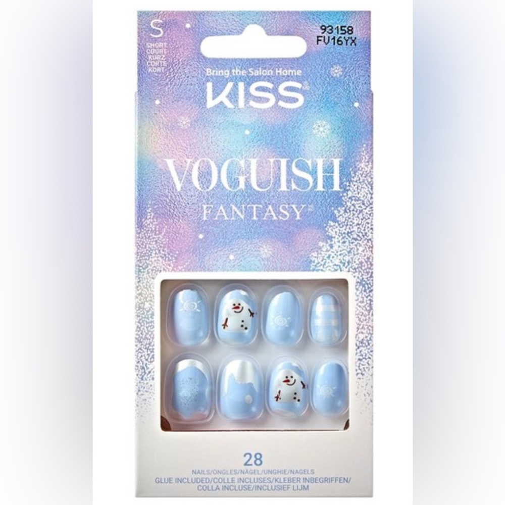 Kiss product press on nails- snowman